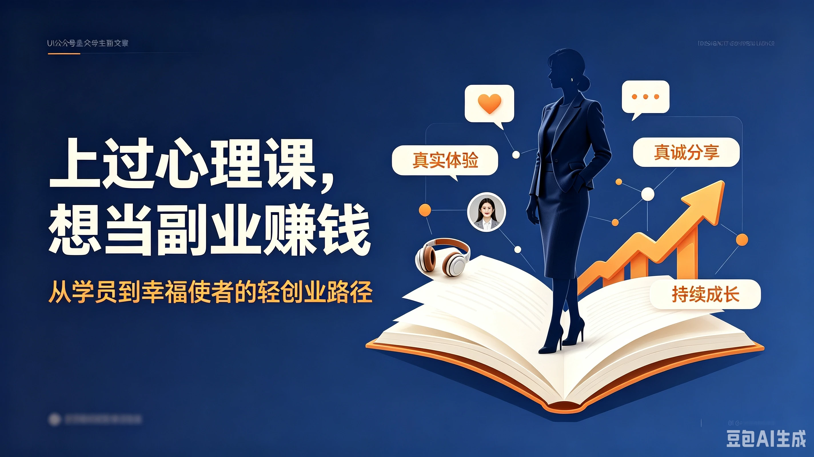 上过心理课,想当副业赚钱,有没有靠谱模式?从“学员”到“幸福使者”的轻创业路径