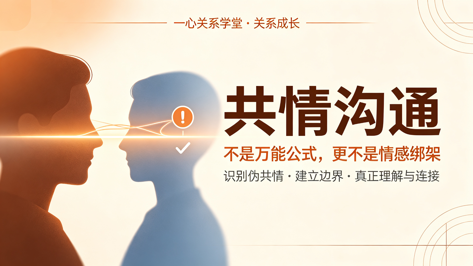 一心关系学堂 - 共情沟通训练中容易踩的四个坑：为什么越练关系越远？